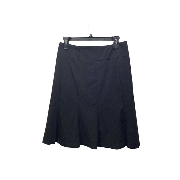 Joe Benbasset Size 5 Black Flare Panel Skirt Stretch Knee Length Women's Vintage - Picture 3 of 9